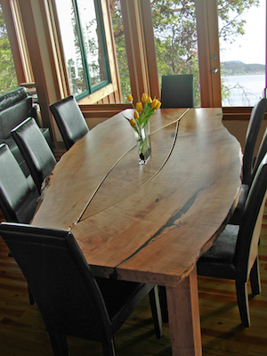 Live Edge Furniture Revival, Maple Dining Table And Chairs Canada